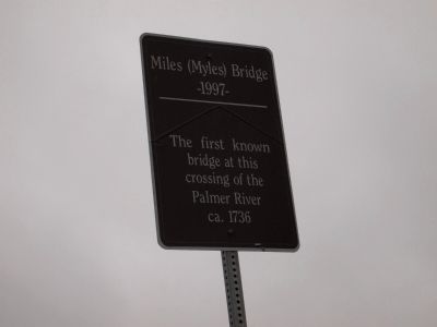 Miles (Myles) Bridge Marker image. Click for full size.