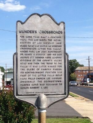 Wunder's Crossroads Marker image. Click for full size.