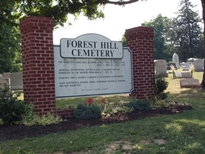 Sign - - Forest Hill Cemetery image. Click for full size.