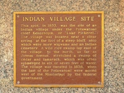 Indian Village Site Marker. Click for full size. Indian Village Site Marker image. Click for full size.