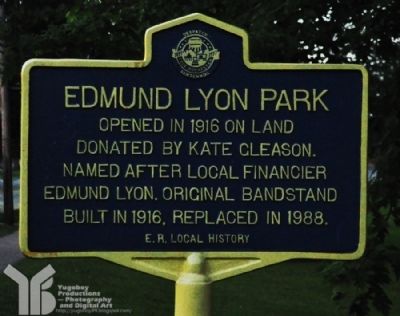 Edmund Lyon Park Marker image. Click for full size.