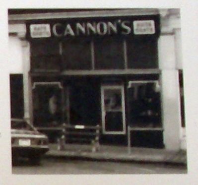Plaque Photo - - "Cannon's Men's Wear " image. Click for full size.