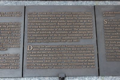 Rhode Island Irish Famine Memorial Marker 4 of 10 image. Click for full size.