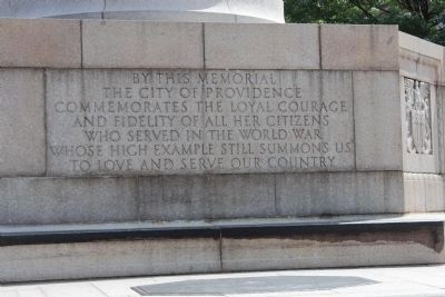 World War I Memorial Marker. Click for full size. World War I Memorial Marker image. Click for full size.
