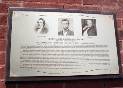 Abraham Lincoln's Biography Marker image. Click for full size.