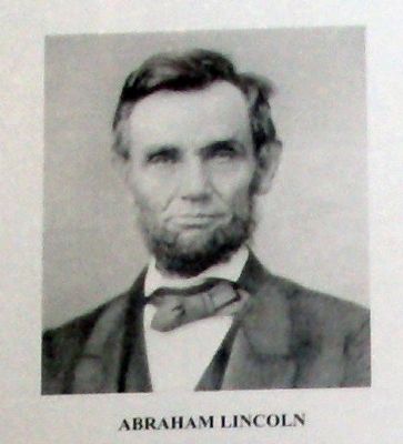 Plaque Photo - - "Abraham Lincoln" image. Click for full size.