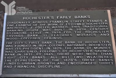 Rochester's Early Banks Marker image. Click for full size.
