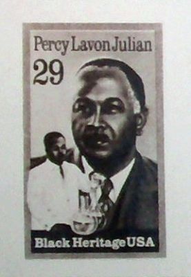 Commemorative Stamp - - Percy Lavon Julian image. Click for full size.