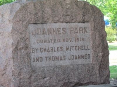 Nearby Joannes Park and Marker image. Click for full size.