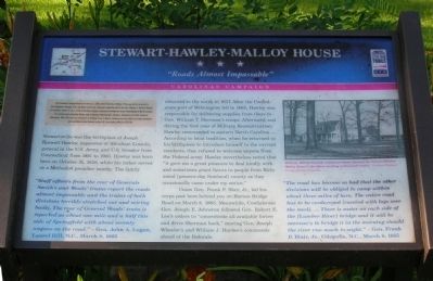 Stewart-Hawley-Malloy House Marker image. Click for full size.