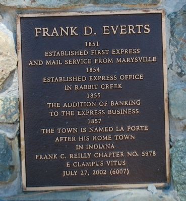 Frank D. Everts Marker image. Click for full size.