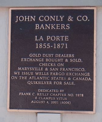 John Conly & Co. Bankers Marker image. Click for full size.