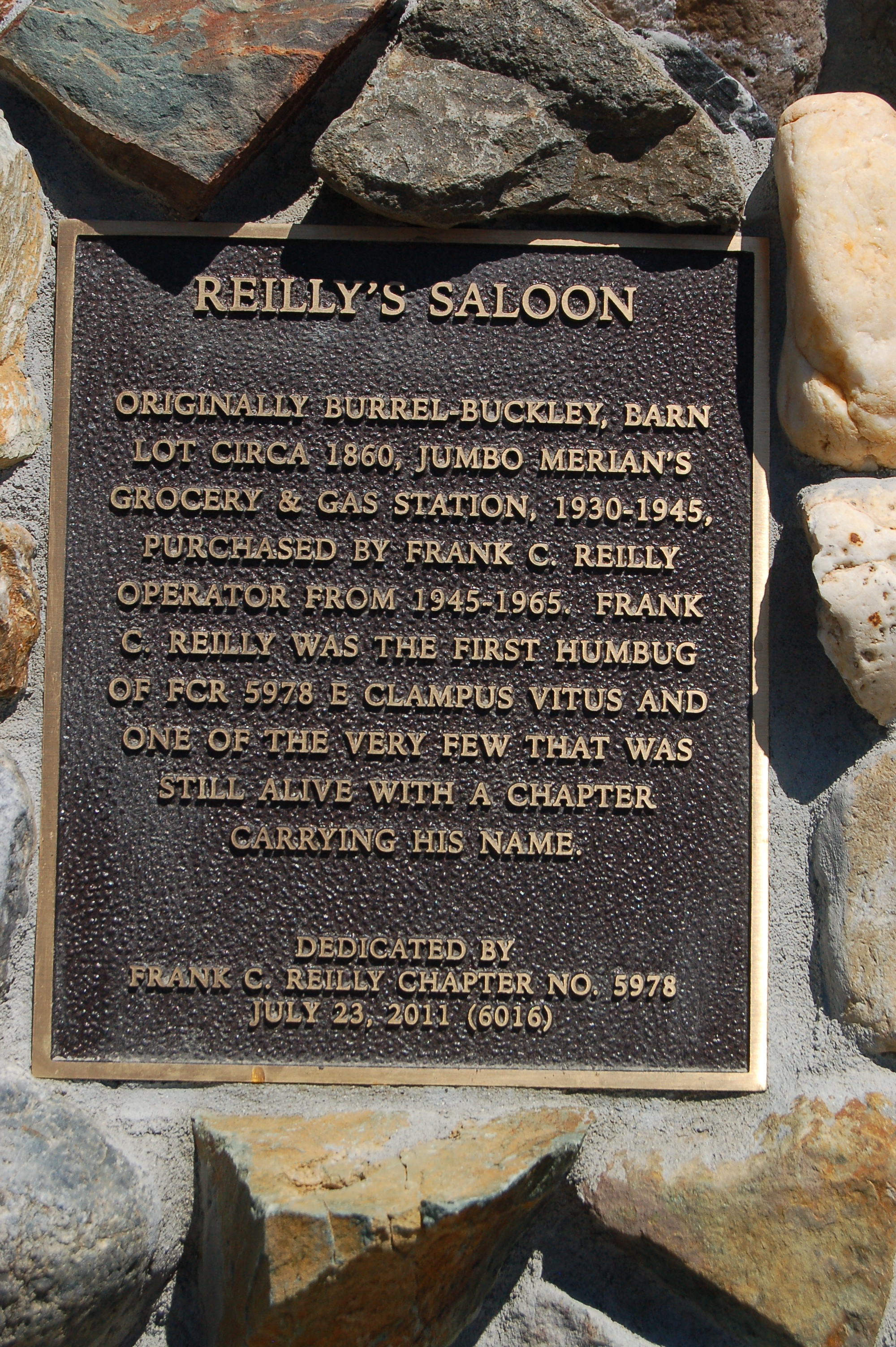 Reilly’s Saloon Marker
