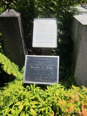 The Fireman’s Plot Marker and Restoration Plaque. Click for full size. The Fireman’s Plot Marker and Restoration Plaque image. Click for full size.