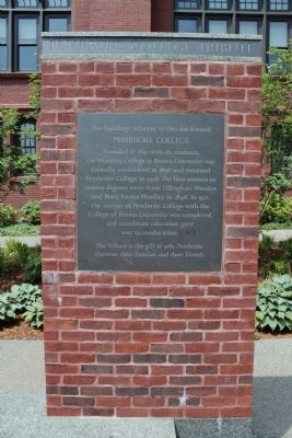 Pembroke College Marker. Click for full size. Pembroke College Marker image. Click for full size.