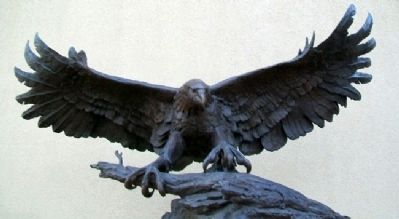 Eagle Above Harry "Hap" Bledsoe Marker image. Click for full size.