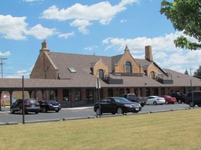 Backside of Milwaukee Road Depot image. Click for full size.
