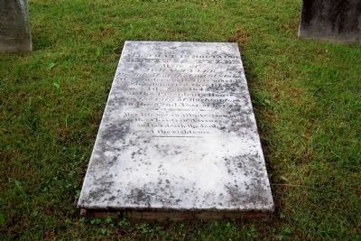 Cover stone over Letitia Christian Tyler's grave. image. Click for full size.