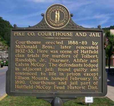 Pike Co. Courthouse and Jail Marker image. Click for full size.