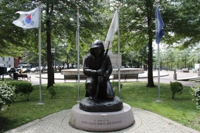 Rhode Island Korean Veterans Memorial Marker image. Click for full size.