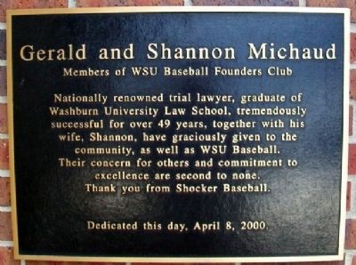 Gerald and Shannon Michaud Marker image. Click for full size.