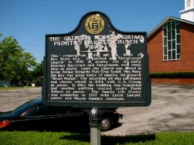 The Greater Mount Moriah Primitive Baptist Church image. Click for full size.
