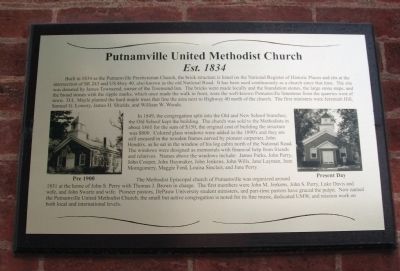 Putnamville United Methodist Church Marker image. Click for full size.