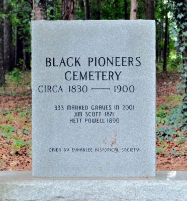 Black Pioneers Cemetery Marker image. Click for full size.