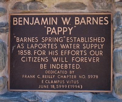 Benjamin W. Barnes Marker. Click for full size. Benjamin W. Barnes Marker image. Click for full size.