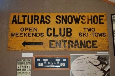The Alturas Snowshoe Club Sign image. Click for full size.