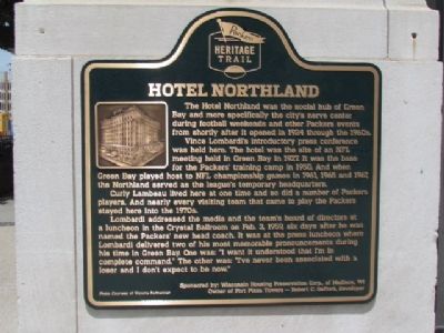 Hotel Northland Marker image. Click for full size.