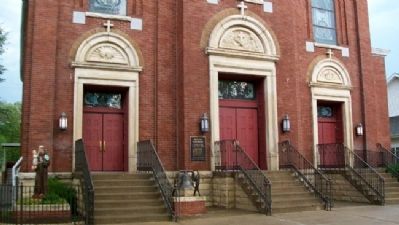 St. Anthony of Padua Roman Catholic Church and Marker. Click for full size. St. Anthony of Padua Roman Catholic Church and Marker image. Click for full size.