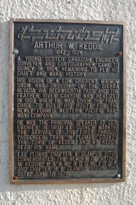 Arthur W. Keddie Marker image. Click for full size.