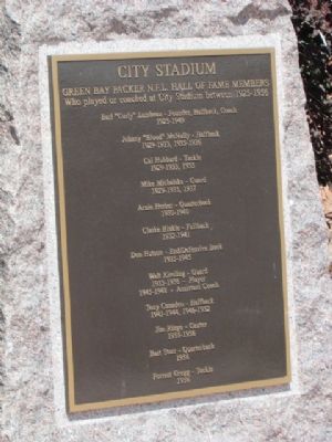 NFL Hall of Fame Members Plaque image. Click for full size.