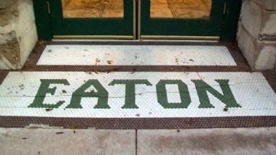 The Eaton Hotel Enrance Tiling image. Click for full size.