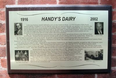 Handy's Dairy 1916 - -2002 Marker image. Click for full size.
