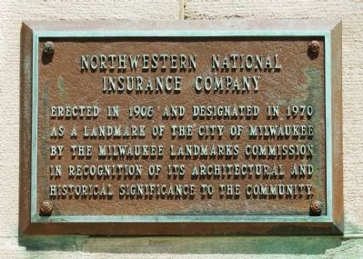 Northwestern National Insurance Company Marker image. Click for full size.