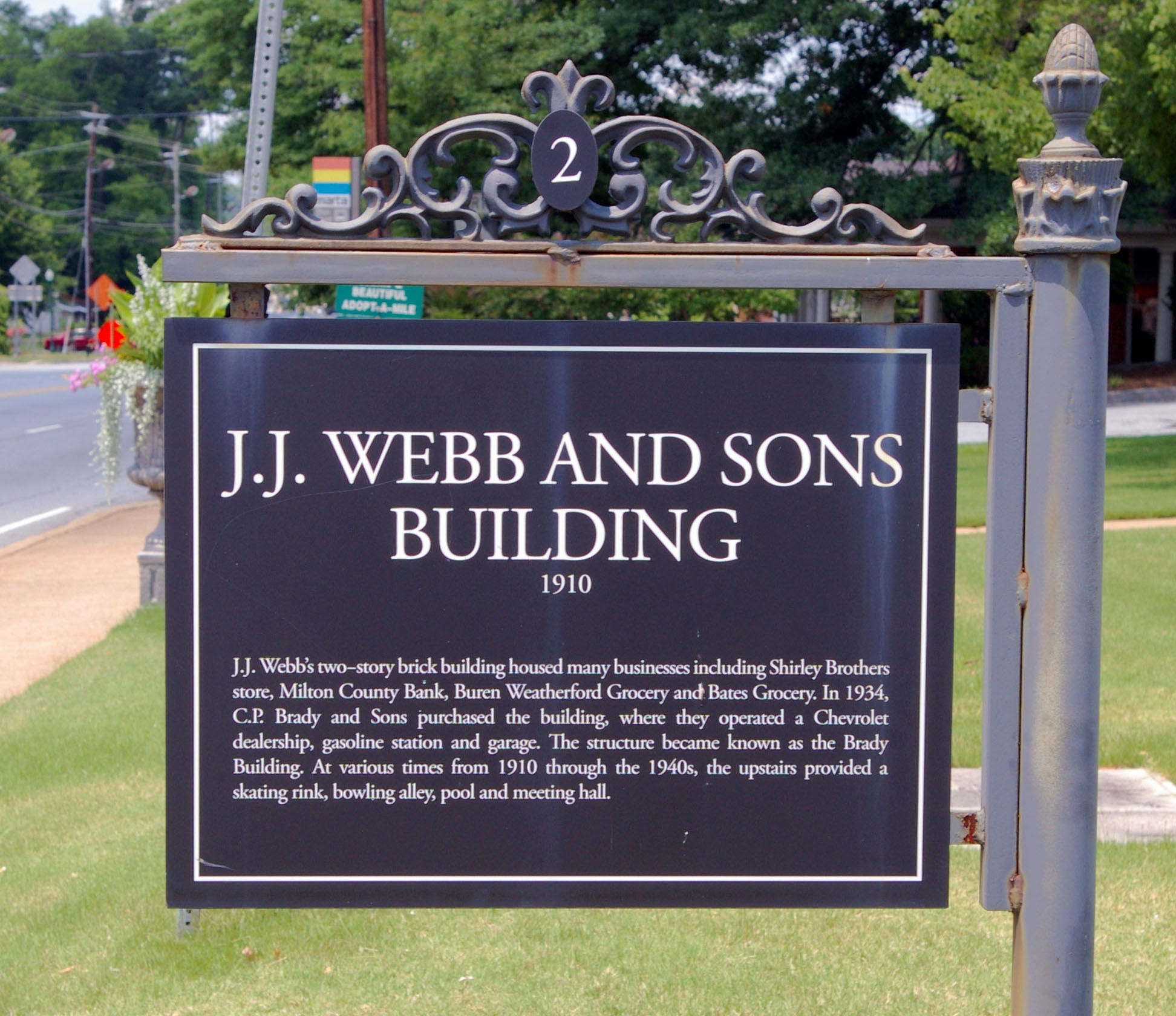 J.J. Webb and Sons Building Marker