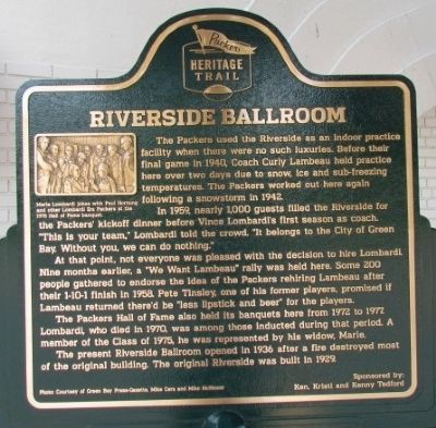 Riverside Ballroom Marker. Click for full size. Riverside Ballroom Marker image. Click for full size.