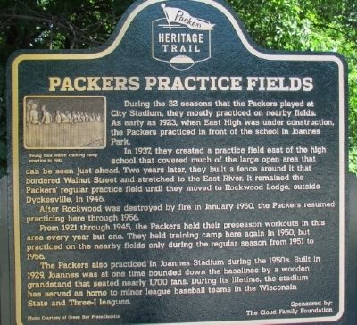 Packers Practice Fields Marker image. Click for full size.