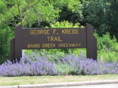 Nearby George F. Kress Trailhead Marker. Click for full size. Nearby George F. Kress Trailhead Marker image. Click for full size.