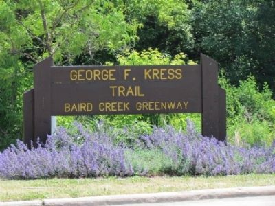 Nearby George F. Kress Trailhead Marker image. Click for full size.