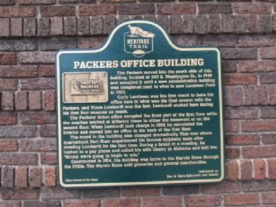 Packers Office Building Marker image. Click for full size.