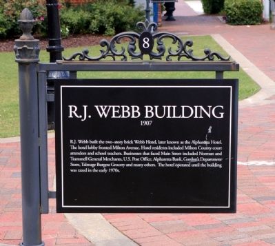 R.J. Webb Building Marker image. Click for full size.