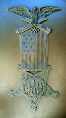 Civil War Soldiers and Sailors Memorial G.A.R. Emblem image. Click for full size.