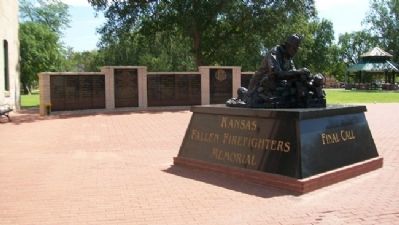 Kansas Fallen Firefighters Memorial. Click for full size. Kansas Fallen Firefighters Memorial image. Click for full size.