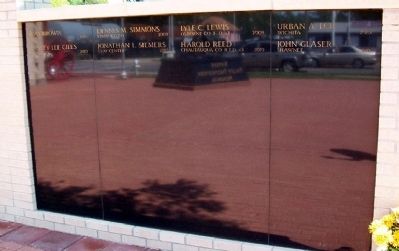 Kansas Fallen Firefighters Memorial Honor Roll. Click for full size. Kansas Fallen Firefighters Memorial Honor Roll image. Click for full size.