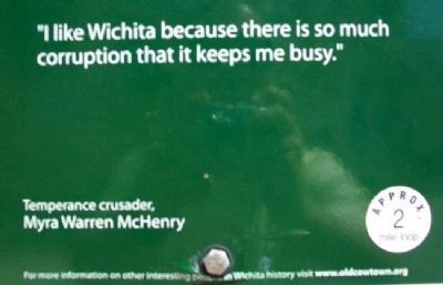 Myra Warren McHenry Quote on Marker image. Click for full size.