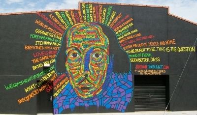 99 Words & Phrases Coined by Shakespeare Mural image. Click for full size.