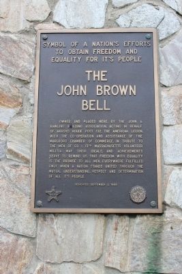 The John Brown Bell Marker image. Click for full size.